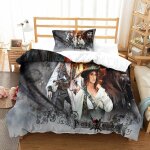 Parure de lit pi��ces pour pirates of the caribbean johnny depp impression d housse de couette en microfibre ...