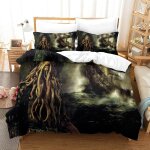 Parure de lit pi��ces pour pirates of the caribbean johnny depp impression d housse de couette en microfibre ...
