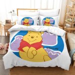 Parure de lit pi�ces pour winnie the pooh personnages anim�s impression d housse de couette en microfibre ...