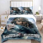 Parure de lit pirates des cara�bes, housse de couette, decoration oc�an, marin, capitaine pirate, aventure ...