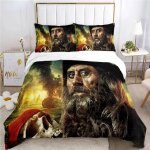 Parure de lit pirates des cara�bes, housse de couette, decoration oc�an, marin, capitaine pirate, aventure ...