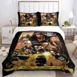 Parure de lit pirates des cara�bes, housse de couette, decoration oc�an, marin, capitaine pirate, aventure ...