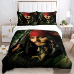 Parure de lit pirates des cara�bes, housse de couette, decoration oc�an, marin, capitaine pirate, aventure ...