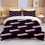 Parure de lit princesse barbie rose, housse de couette douce barbie pour filles, housse de couette moderne ...