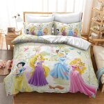 Parure de lit princesses avec impression num��rique d en microfibre motif dessin anim�� bella cendrillon ...