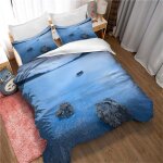 Parure de lit r�versible 2 personnes avec housse de couette 220 x 240 cm + 2 taies d'oreiller 65 x 65 ...