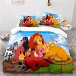Parure de lit le roi lion, housse de couette, housse de couette mufasa simba, couvre - lit pour enfants ...
