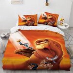 Parure de lit le roi lion, housse de couette, housse de couette mufasa simba, couvre - lit pour enfants ...