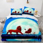 Parure de lit le roi lion, housse de couette, housse de couette mufasa simba, couvre - lit pour enfants ...