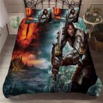 Parure de lit le seigneur des anneaux, housse de couette et taies d'oreiller 50 x 75 cm, 2 / 3 pieces, ...