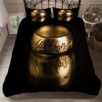 Parure de lit le seigneur des anneaux, housse de couette et taies d'oreiller 50 x 75 cm, 2 / 3 pieces, ...
