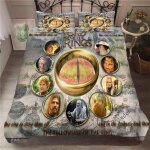 Parure de lit le seigneur des anneaux, housse de couette et taies d'oreiller 50 x 75 cm, 2 / 3 pieces, ...