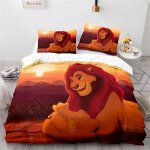 D parure de lit set de housse de couette en roi lion taille (xcm), ensemble pi��ces, housse de couette ...