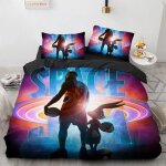 Parure de lit space jam a new legacy, ensemble de literie exquis, housse de couette de basket - ball, ... Parure de lit space jam a new legacy, ensemble de literie exquis, housse de couette de basket - ball, ...
