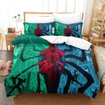 Parure de lit spiderman housse de couette super h�ros pour enfants