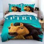 Parure de lit spirit riding free horses, housse de couette pour enfants, motif chevaux de dessin anime, ... Parure de lit spirit riding free horses, housse de couette pour enfants, motif chevaux de dessin anime, ...