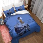 Parure de lit ste - x anime 3d animaux en microfibre avec housse de couette 230 x 220 / 200 x 200 cm, ...
