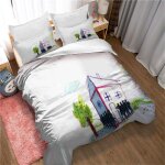 Parure de lit ste - x pour enfants et adolescents - entretien facile, douce au toucher, respirante, avec ...