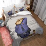 Parure de lit ste - x youth, housse de couette animaux 3d, microfibre, avec 2 taies d'oreiller 50 x 75 ...
