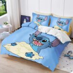Parure de lit stitch, housse de couette, princesse kuromi, king size, 3d, pour garcon et fille, 3 pieces ... Parure de lit stitch, housse de couette, princesse kuromi, king size, 3d, pour garcon et fille, 3 pieces ...