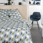 Parure de lit today - housse de couette 220x240 + 2 taies d oreiller 63x63 - 100% coton 57 fils - mawira ...