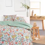 Parure de lit - today - sunshine - 2 personnes - 260x240cm - coton - imprim� 11. 47