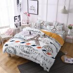 Parure de lit tour eiffel paris housse de couette x cm impression d polyester - coton housse de couette ...