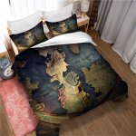 Parure de lit eu - vv, satin de coton 250 fils, taille simple et double, + 2 taies d'oreiller, 50 x 75 ...