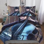 Parure de lit wednesday addams avec housse de couette et housse de couette pour enfant mercredi addams ...