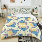 Parure de lit winnie l'ourson, housse de couette et taie d'oreiller, motif dessin anime, impression 3d, ...