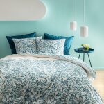 Parure de lit x cm imprim��e v��g��talis % coton oeko - tex housse de couette x cm + taies d'oreiller ...