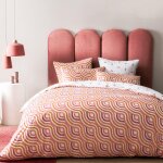 Parure de lit x cm infini housse de couette x cm + taies d'oreiller x cm imprim��es r��versibles % percale ...