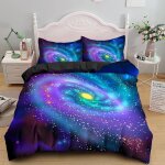 Parure de lit x enfant couleur univers ��toil�� housse de couette x avec fermeture ��clair - sets de ...