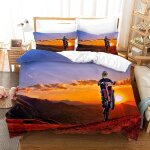 Parure de lit x enfant doux confortable parure lit enfant microfibre housse de couette d moto cross x ...