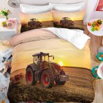 Parure de lit x enfant doux confortable parure lit personne microfibre parure housse de couette tracteur ...