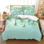 Parure de lit x enfant fleur de vigne verte housse de couette x avec fermeture ��clair - sets de housse ...
