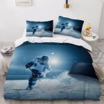 Parure de lit x enfant hockey sur glace housse de couette microfibre personnes avec fermeture ��clair ...