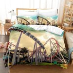 Parure de lit x enfant montagnes russes housse de couette x avec fermeture ��clair - sets de housse couette ...