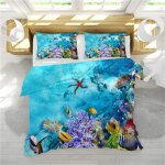 . parures de lit x sets de housses de couettes fille cr��atif d monde tortue dauphin baleine m��duse ...