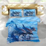 . parures de lit x sets de housses de couettes fille cr��atif d monde tortue dauphin baleine m��duse ...