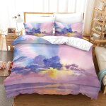 Parure de lit pas cher + x taies d'oreiller xcm microfibre housses de couettes doux confortable housse ...