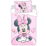 Parure minnie - housse de couette 100 x 135 cm + taie 40 x 60