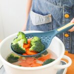 Passoire a cuill�re en silicone 2 en 1, filtre a soupe, accessoires de cuisine