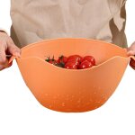 Passoire et passoire de cuisine, bol pour fruits et lgumes, passoire pliable, bassin de vidange a double ...
