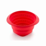 Passoire pliable rouge 23 cm Passoire pliable rouge 23 cm