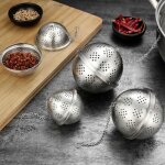 Passoire a thé réutilisable en acier inoxydable 304, boule a epices, infuseur a thé, sphère, filtre a ... Passoire a thé réutilisable en acier inoxydable 304, boule a epices, infuseur a thé, sphère, filtre a ...