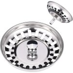 Passoire d'vier de cuisine, filtre d'vier en acier inoxydable, bouchon d'vier, evier, accessoire de ...