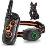 Pata - collier dressage chien, collier anti aboiement avec tlcommande 3 mode choc bip vibreur, ipx7 ...