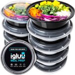 Pata - - [lot de 10 boîtes alimentaires rondes pour préparation des repas - réutilisables, sans bpa - ... Pata - - [lot de 10 boîtes alimentaires rondes pour préparation des repas - réutilisables, sans bpa - ...