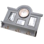 Pat�re 6 supports cuisine en bois avec pendule int�gr�e